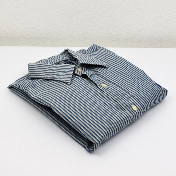 Polo By Ralph Lauren Mens Button-Down Alcott Shirt Size 15 1/2 32/33 Gently Used - Picture 1 of 5